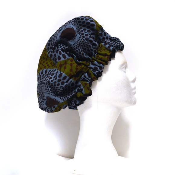 African Print Premium Ankara Hair Bonnet Hat - Picture 2 of 4